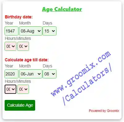 Age Calculator